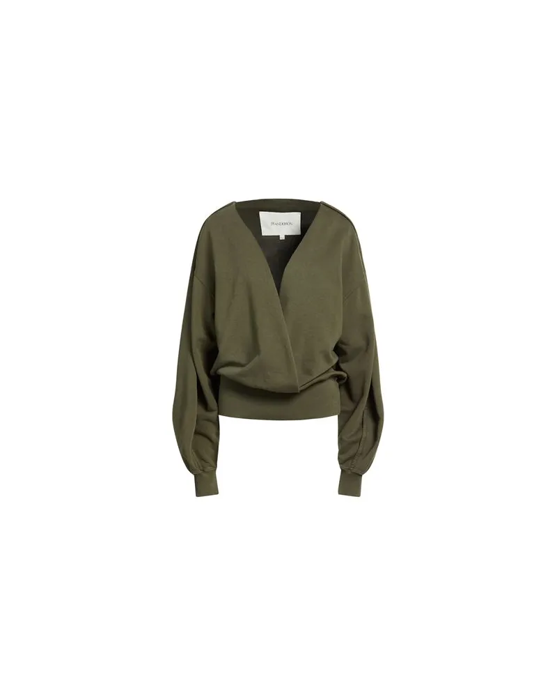 J.W.Anderson TOPS - Sweatshirtsauf YOOX.COM Militärgrün