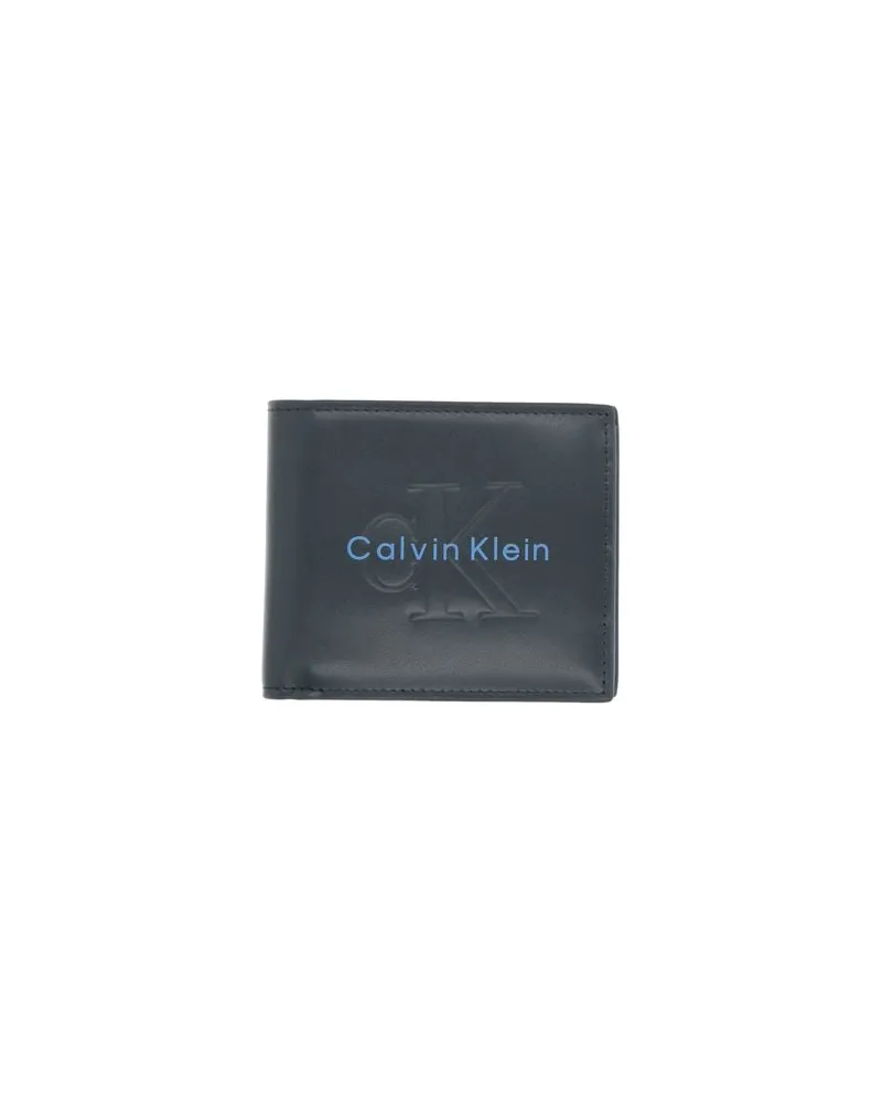 Calvin Klein Kleinlederwaren - Brieftaschenauf YOOX.COM Taubenblau
