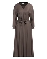 Peserico Midi-Kleid Dunkelbraun