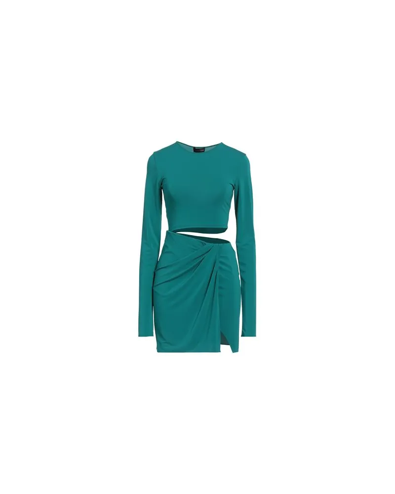 ANDAMANE KLEIDER - Mini-Kleiderauf YOOX.COM Smaragdgrün