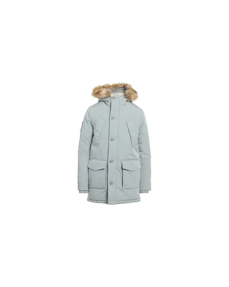 Superdry. JACKEN & MÄNTEL - Mäntelauf YOOX.COM Hellgrau