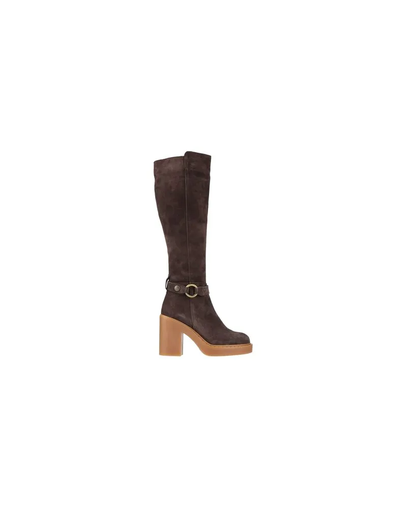 Tosca Blu SCHUHE - Stiefelauf YOOX.COM Dunkelbraun