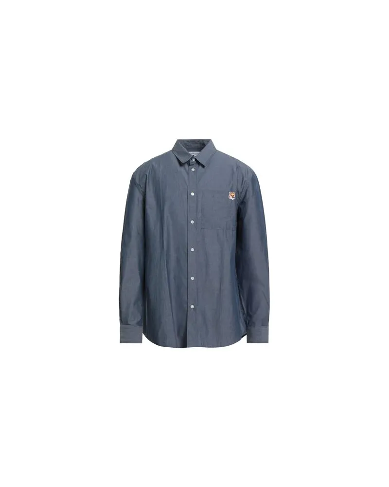 Kitsuné TOPS - Jeanshemdenauf YOOX.COM Blau