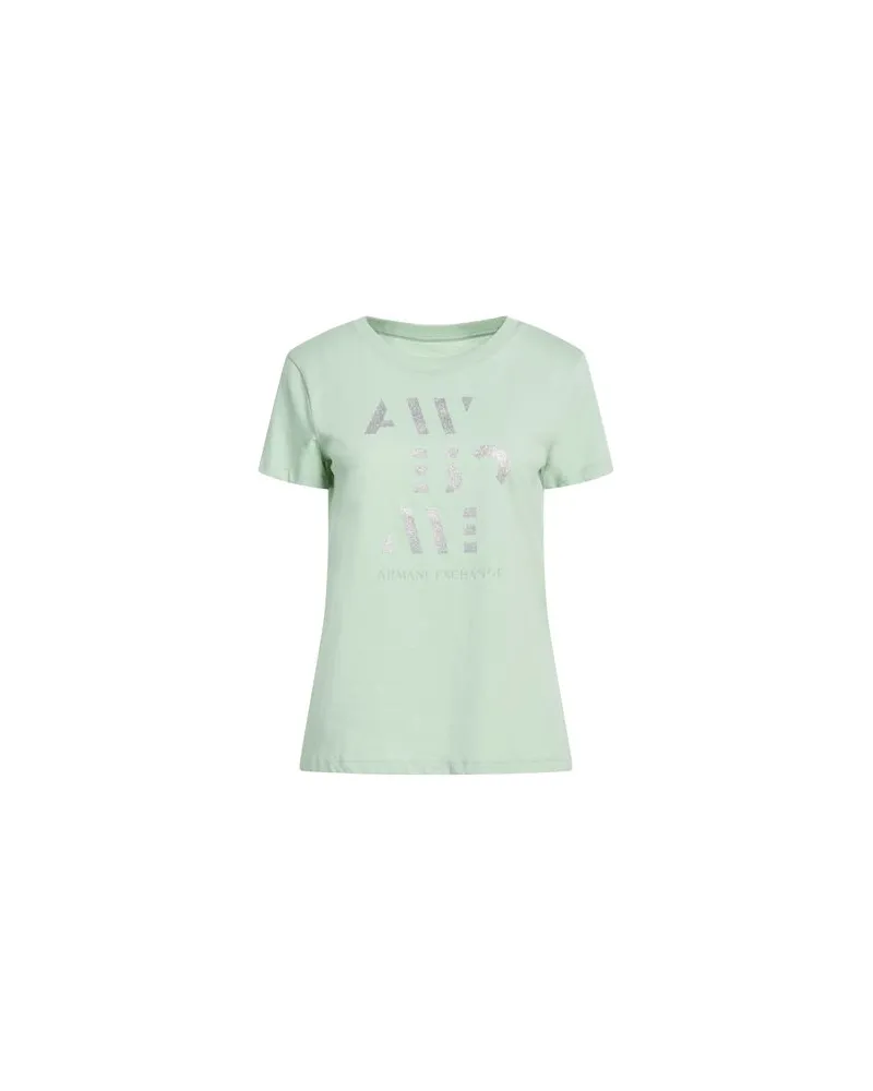Armani Exchange TOPS - T-shirtsauf YOOX.COM Salbeigrün