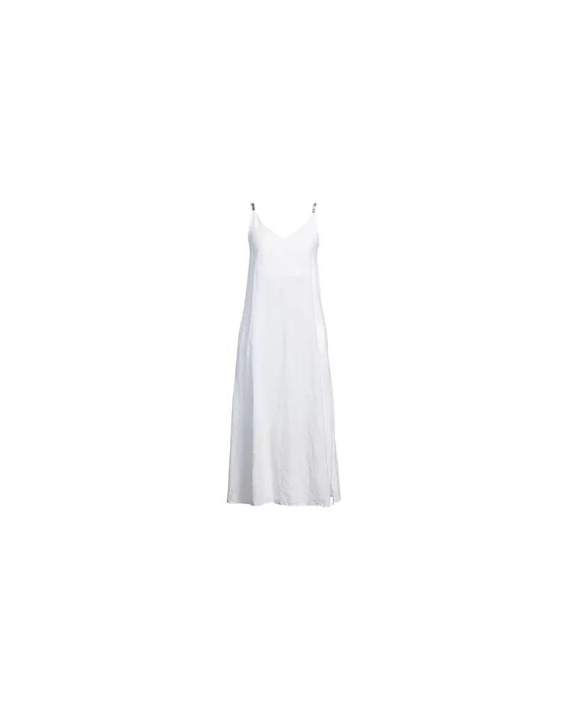 120% Lino KLEIDER - Maxi-Kleiderauf YOOX.COM Weiß