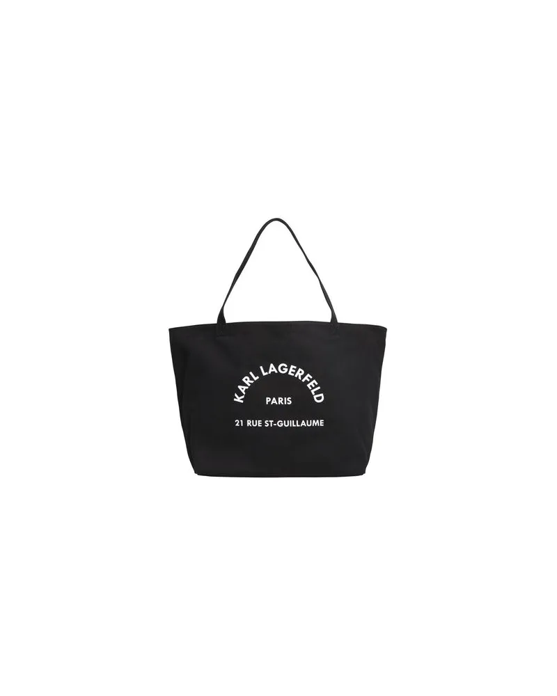 Karl Lagerfeld K/RUE ST GUILLAUME CANVAS TOTE  - TASCHEN - Handtaschenauf YOOX.COM Schwarz