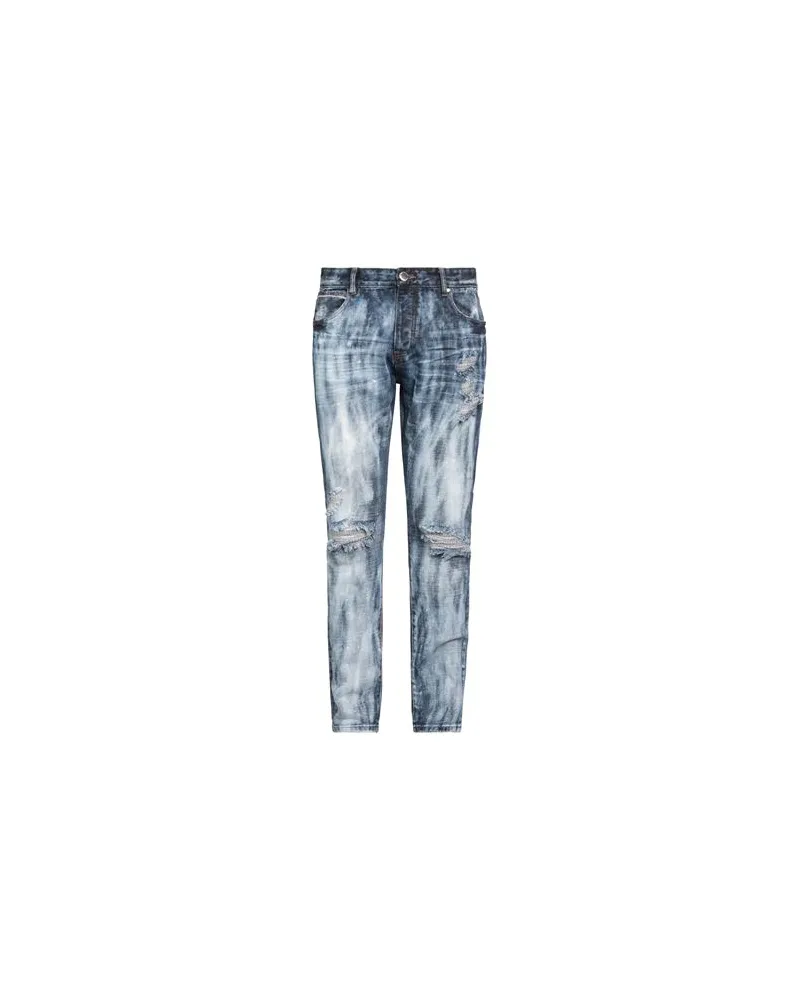 ONLY THE BLIND HOSEN & RÖCKE - Jeanshosenauf YOOX.COM Blau