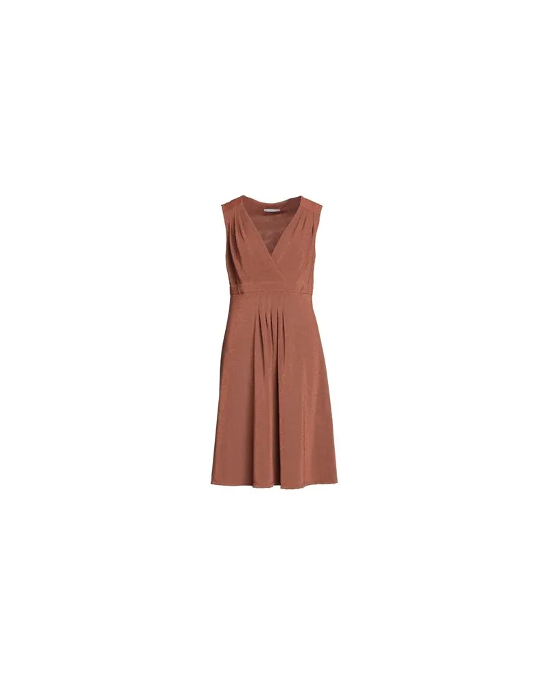 Biancoghiaccio KLEIDER - Midi-Kleiderauf YOOX.COM Lederfarben