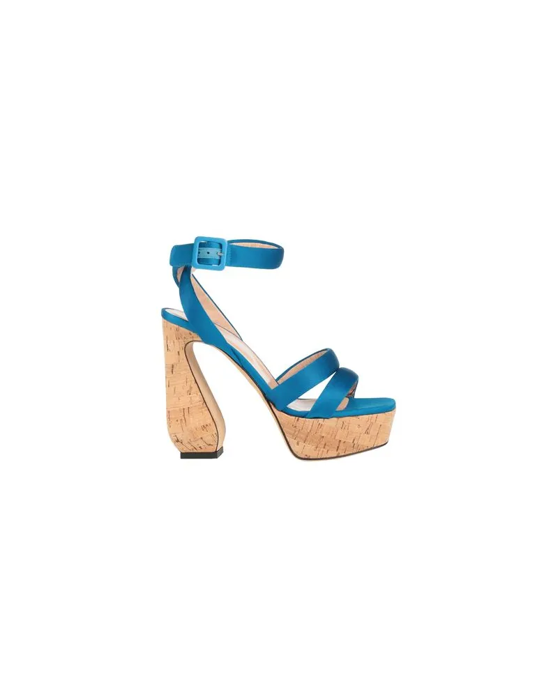 Sergio Rossi SCHUHE - Sandalenauf YOOX.COM Blau