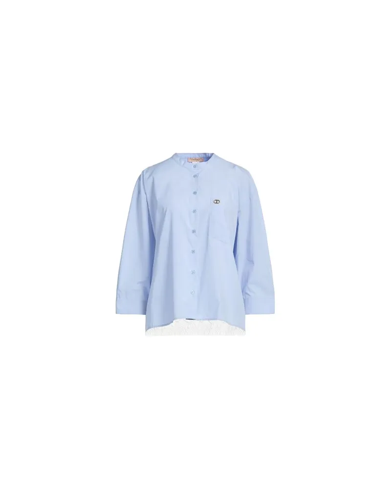 Twin-Set TOPS - Hemdenauf YOOX.COM Hellblau
