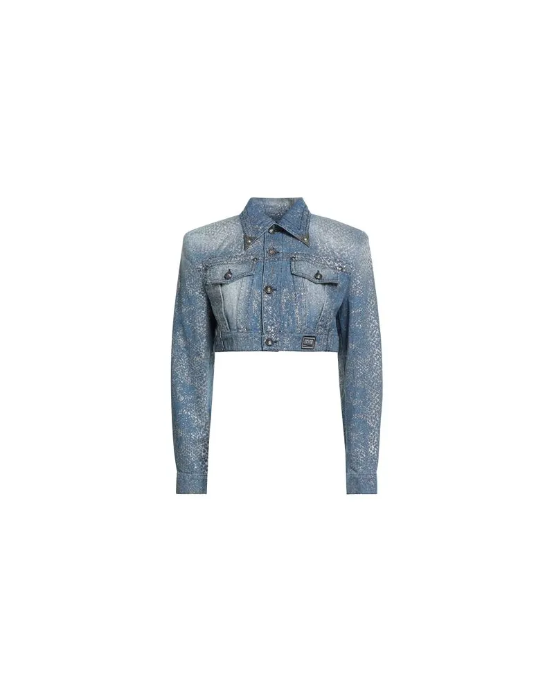 Versace Jeans JACKEN & MÄNTEL - Jeansjacken/Mäntelauf YOOX.COM Blau
