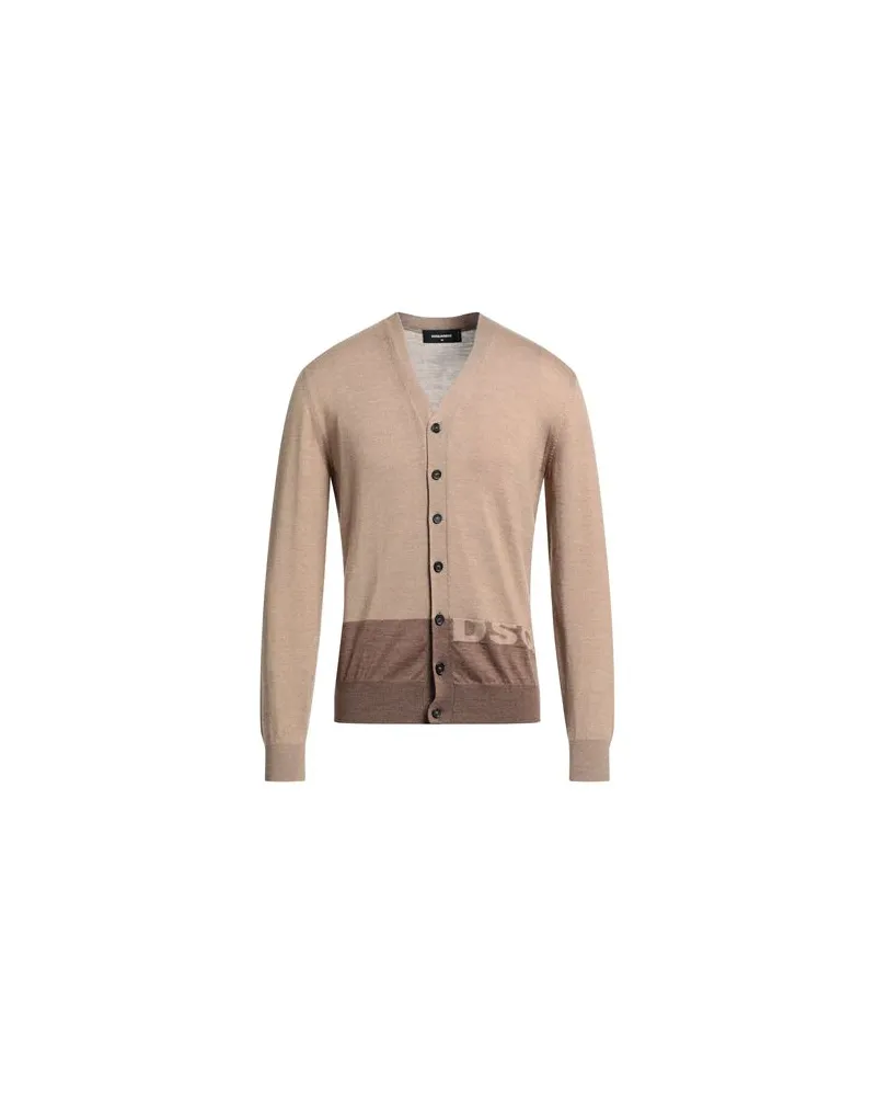 Dsquared2 STRICKWAREN - Strickjackenauf YOOX.COM Kamel
