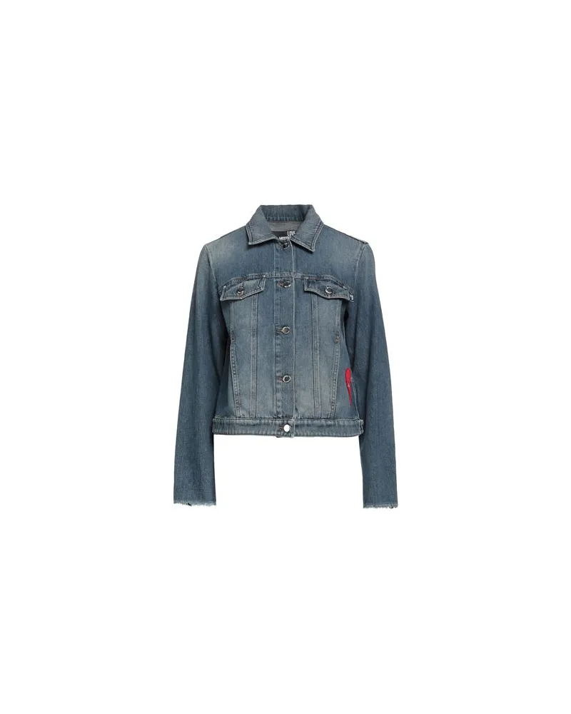 Moschino JACKEN & MÄNTEL - Jeansjacken/Mäntelauf YOOX.COM Blau