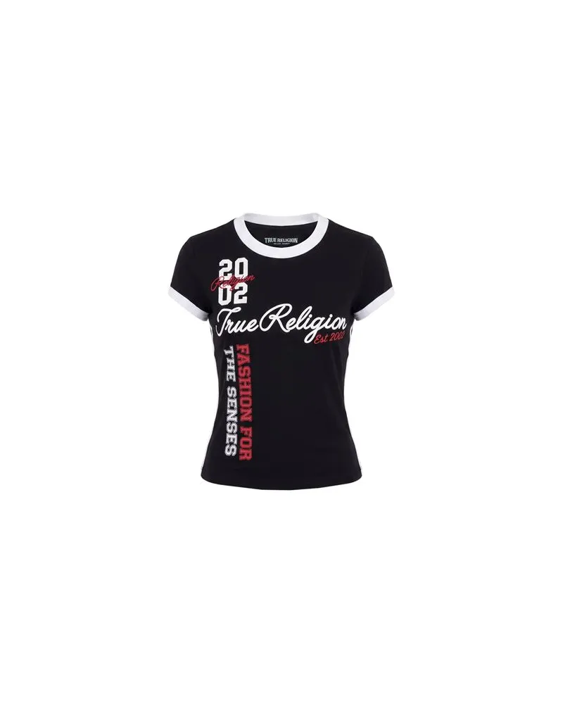 True Religion TOPS - T-shirtsauf YOOX.COM Schwarz