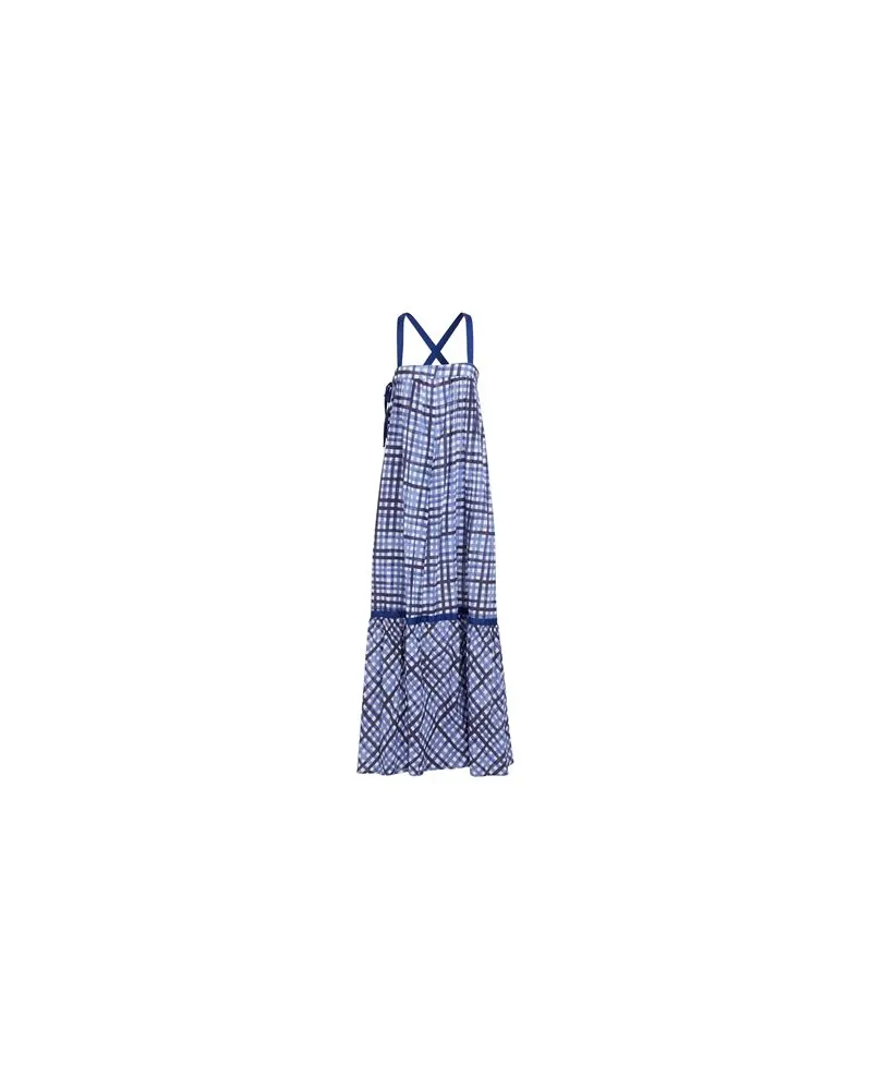 Semicouture KLEIDER - Maxi-Kleiderauf YOOX.COM Blau