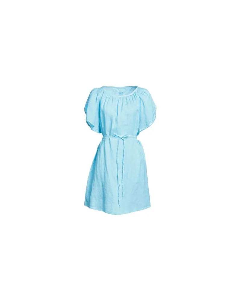 120% Lino KLEIDER - Mini-Kleiderauf YOOX.COM Azurblau