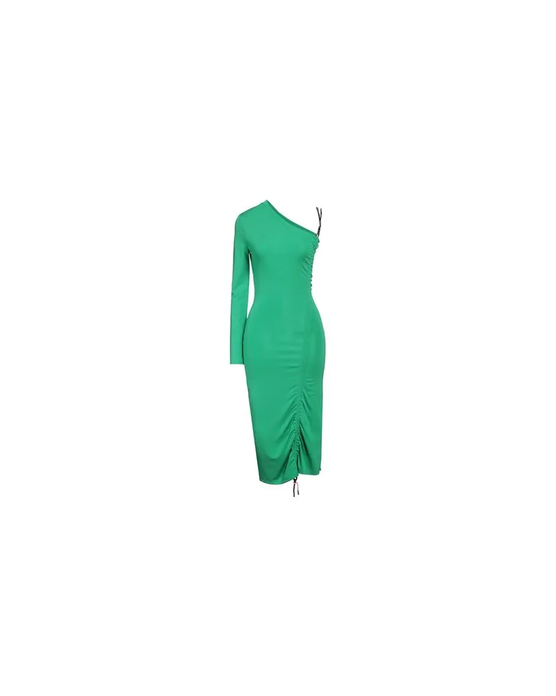 Karl Lagerfeld CORD DETAIL JERSEY DRESS  - KLEIDER - Midi-Kleiderauf YOOX.COM Grün