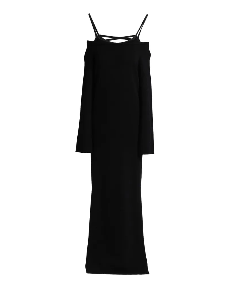 Nanushka Maxi-Kleid Schwarz