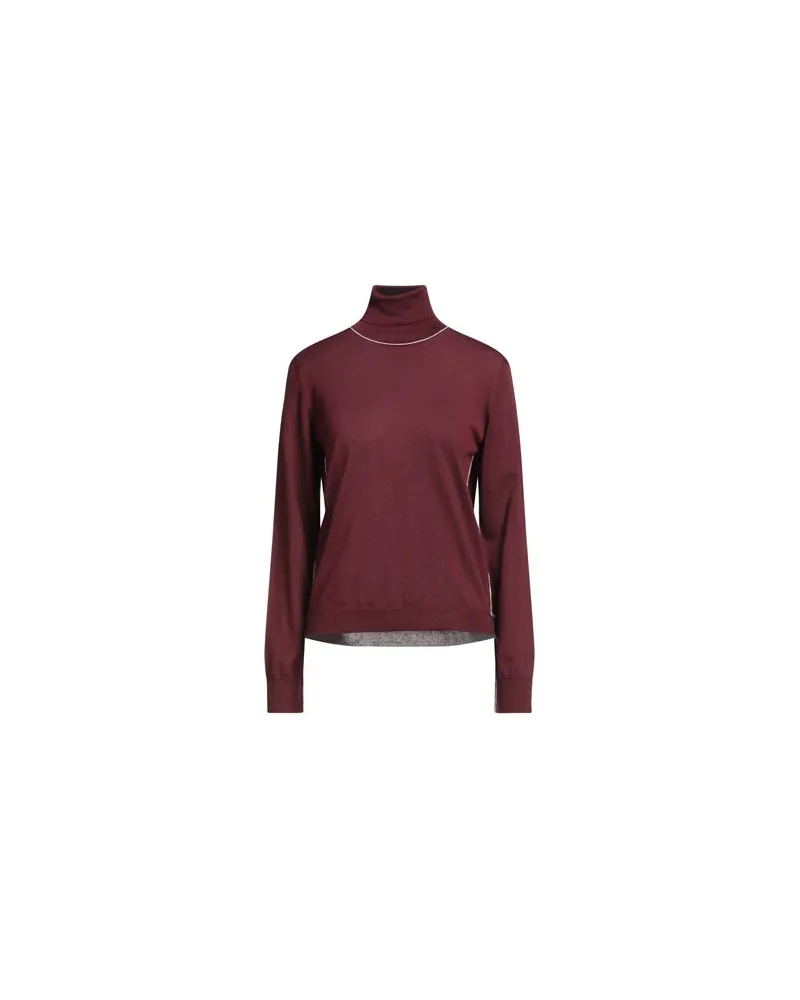 Maison Margiela STRICKWAREN - Rollkragenpulloverauf YOOX.COM Bordeaux