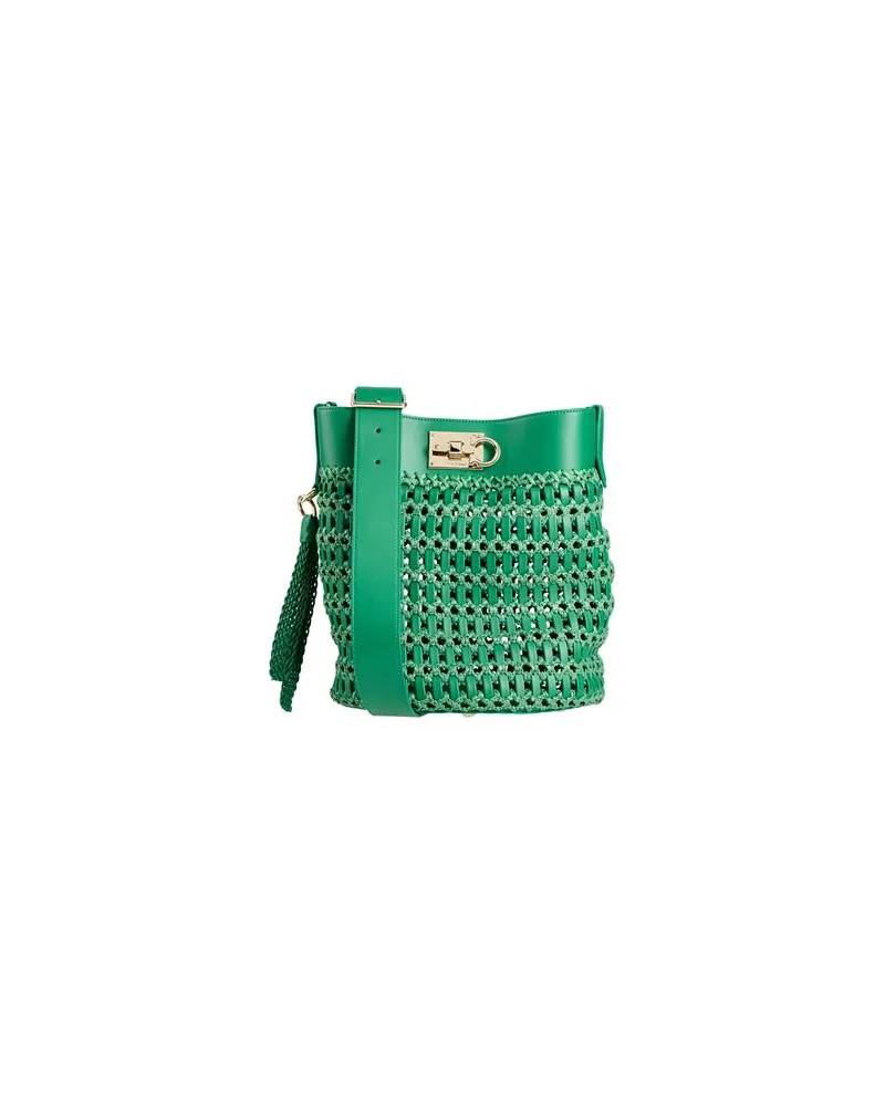 Ferragamo TASCHEN - Schultertaschenauf YOOX.COM Smaragdgrün