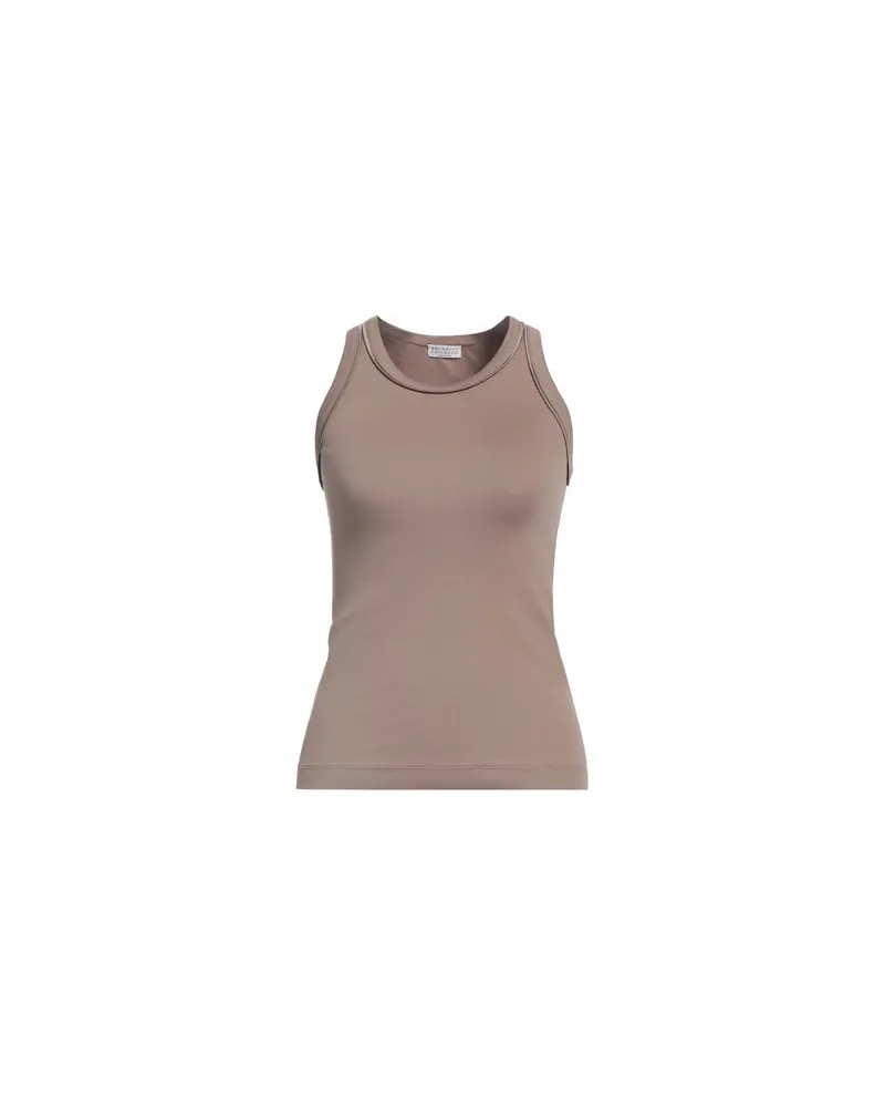 Brunello Cucinelli TOPS - Tank Topsauf YOOX.COM Khaki