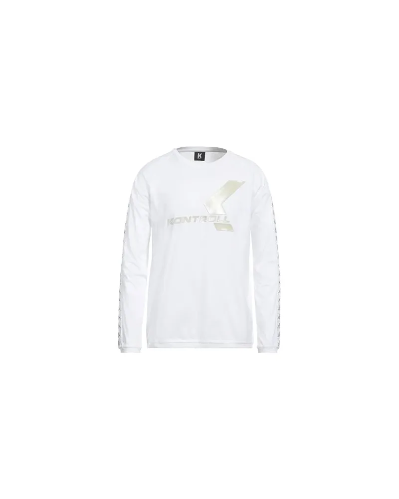 Kappa KONTROLL BANDA LONG SLEEVE   - TOPS - T-shirtsauf YOOX.COM Weiß