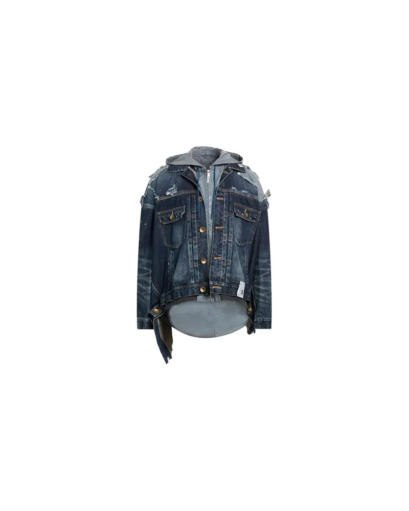 MIHARAYASUHIRO JACKEN & MÄNTEL - Jeansjacken/Mäntelauf YOOX.COM Blau