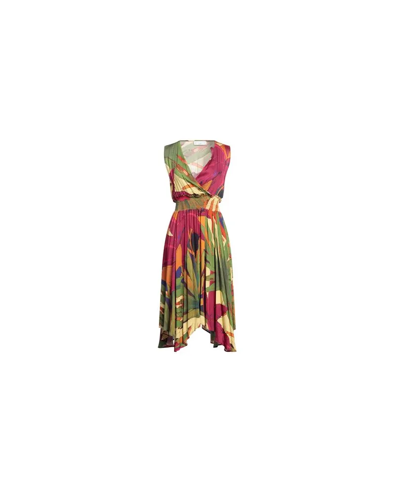 Skills & Genes KLEIDER - Midi-Kleiderauf YOOX.COM Fuchsia