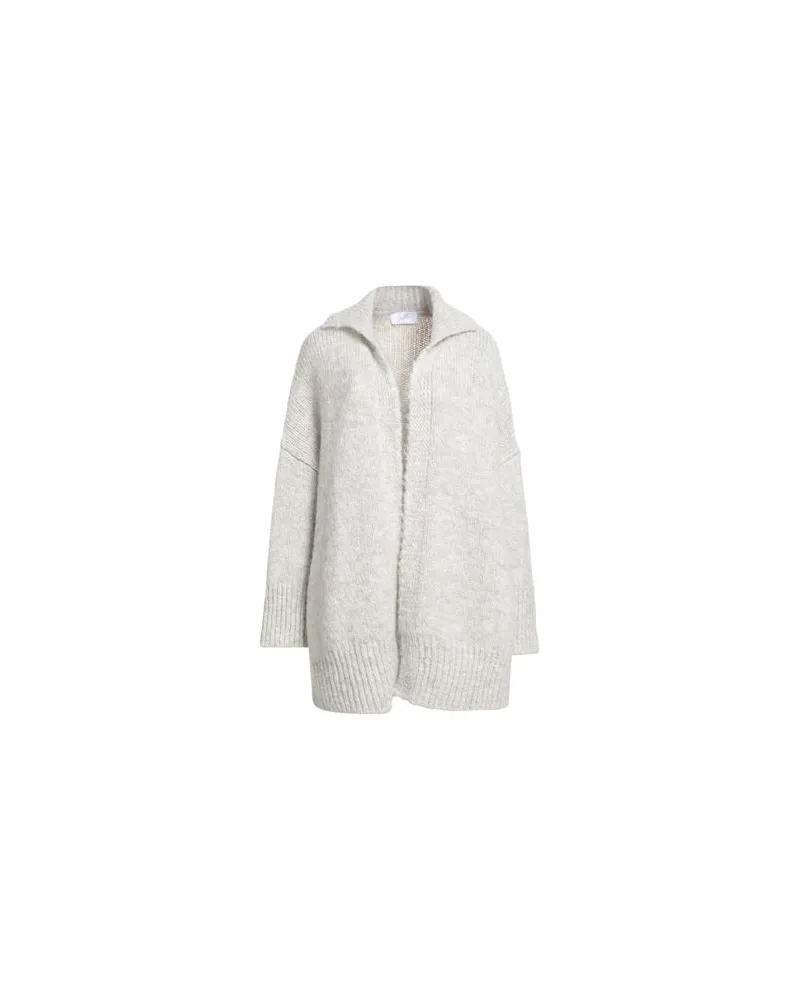 Soallure STRICKWAREN - Strickjackenauf YOOX.COM Hellgrau