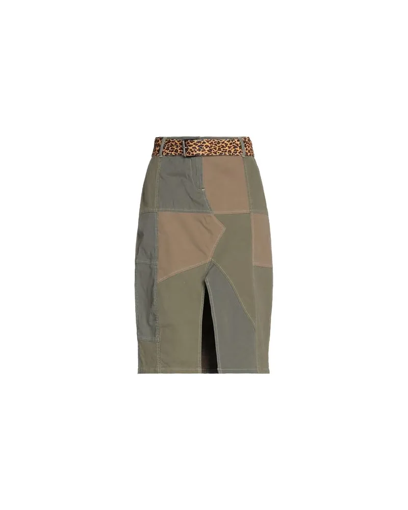 Pinko HOSEN & RÖCKE - Midi-Röckeauf YOOX.COM Militärgrün