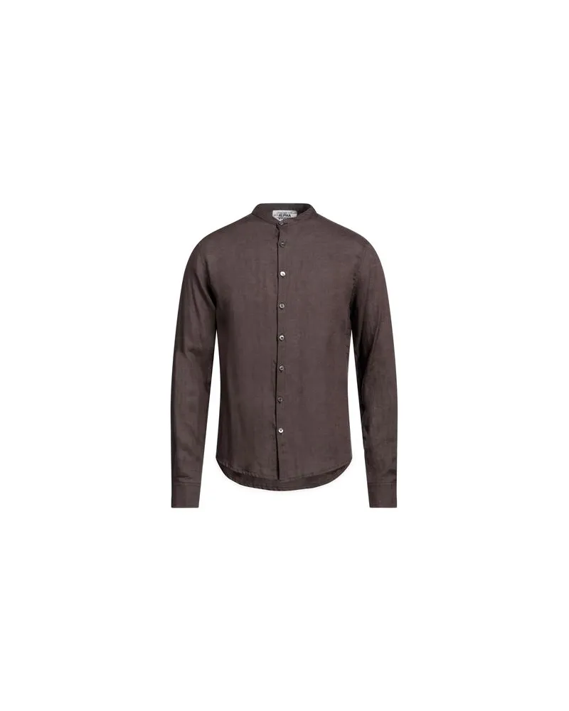 Alpha Studio TOPS - Hemdenauf YOOX.COM Dunkelbraun