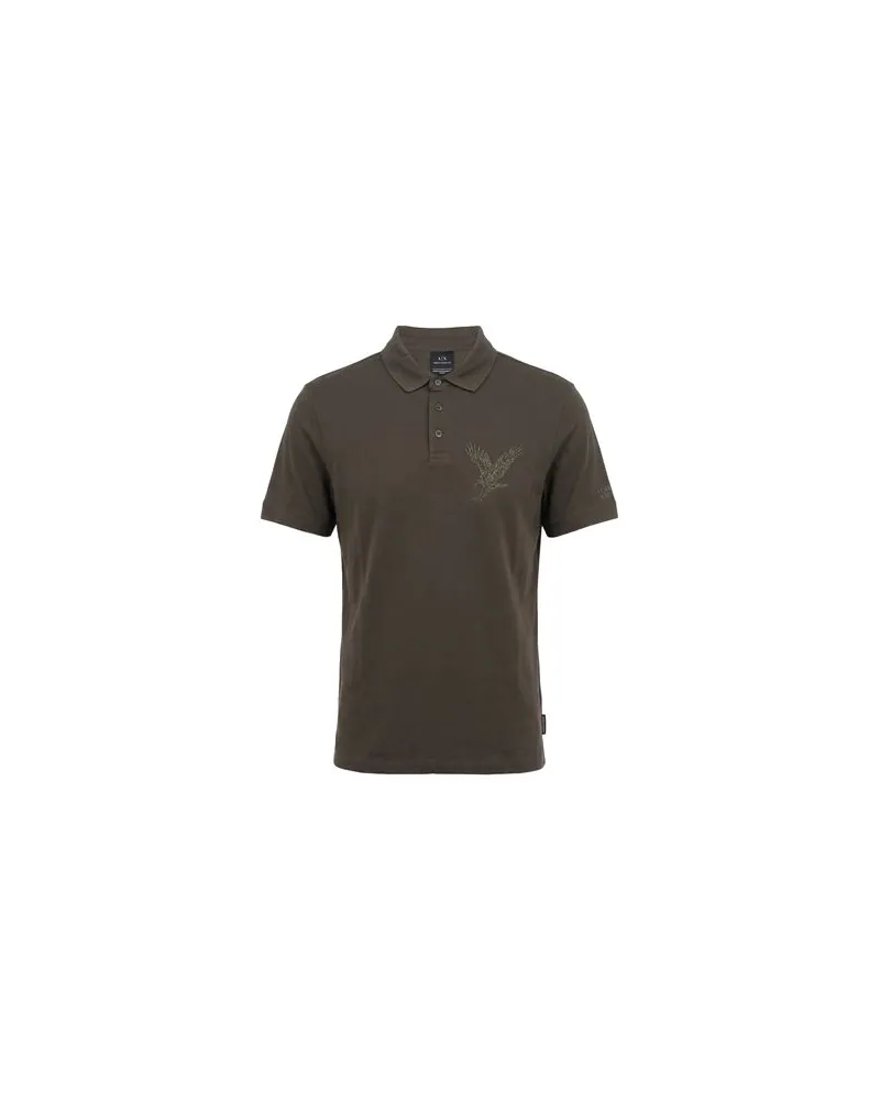 Armani Exchange TOPS - Poloshirtsauf YOOX.COM Khaki