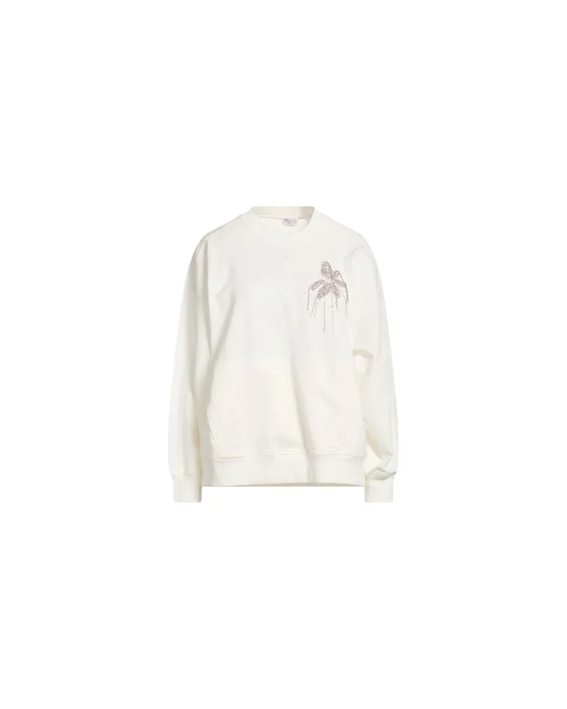 Brunello Cucinelli TOPS - Sweatshirtsauf YOOX.COM Weiß