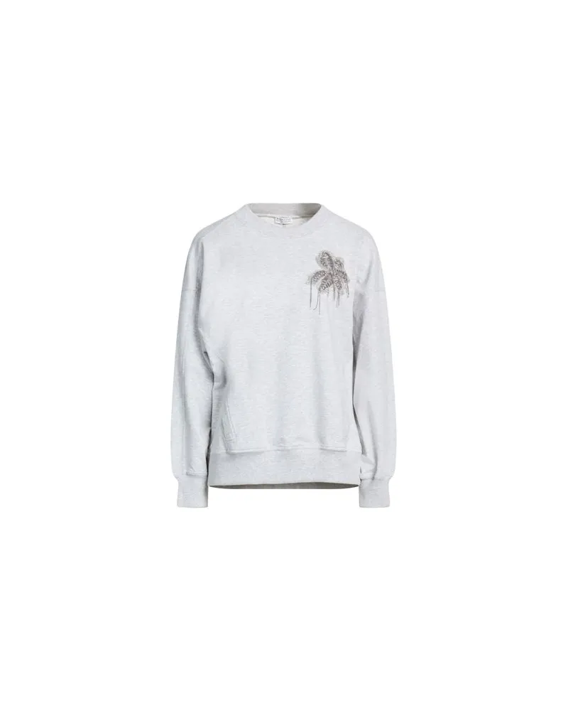 Brunello Cucinelli TOPS - Sweatshirtsauf YOOX.COM Hellgrau