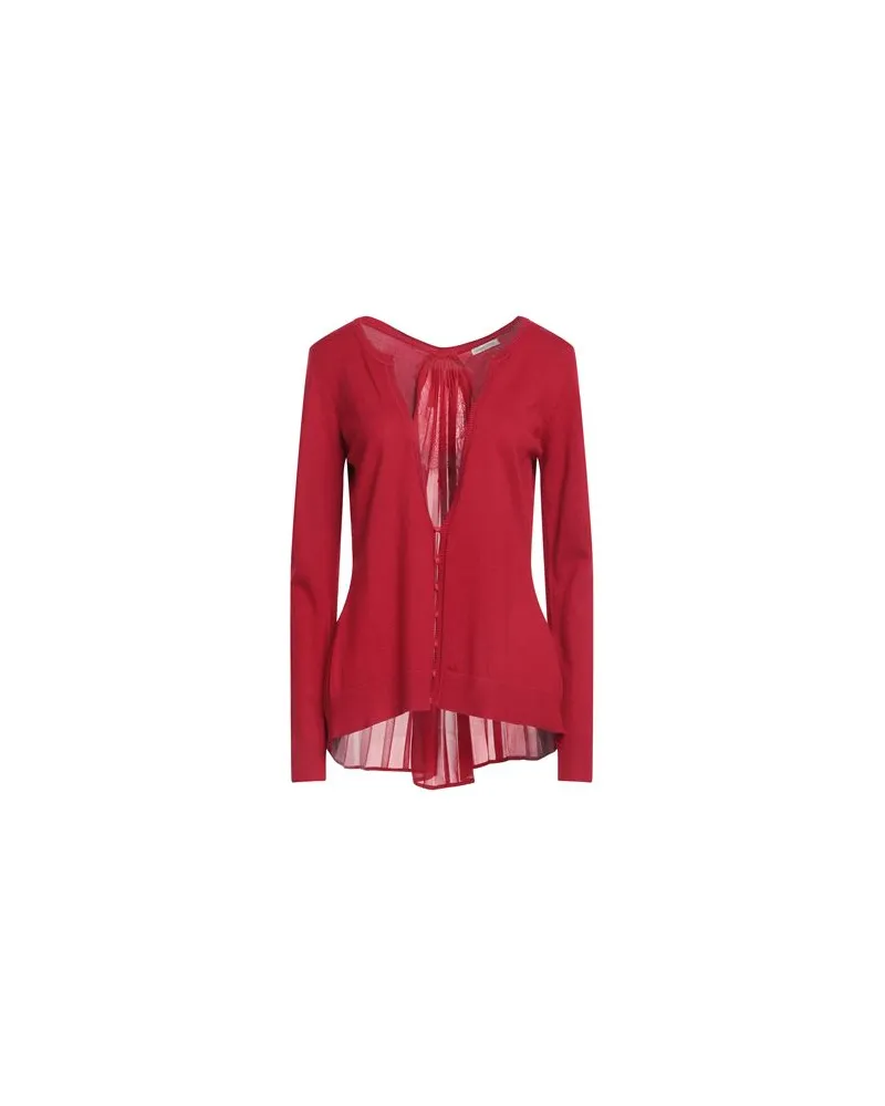Fracomina JEANS - STRICKWAREN - Strickjackenauf YOOX.COM Rot