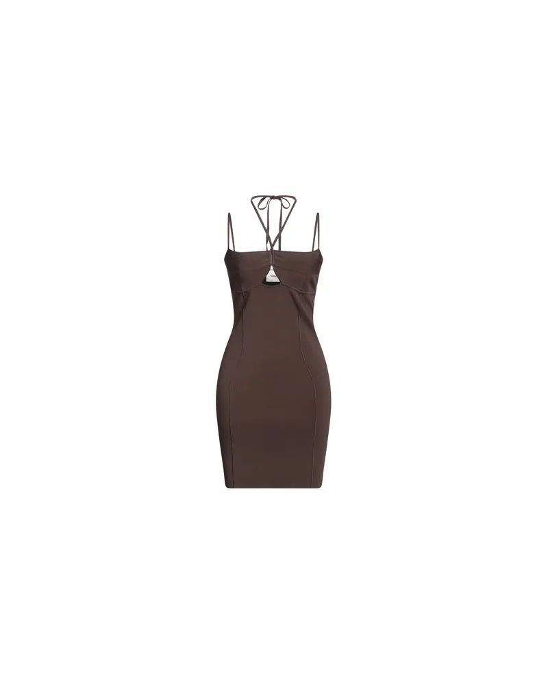 Nanushka KLEIDER - Mini-Kleiderauf YOOX.COM Dunkelbraun