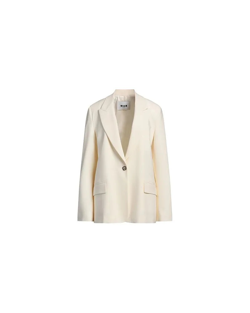 MSGM ANZÜGE und CO-ORDS - Blazersauf YOOX.COM Cremeweiß