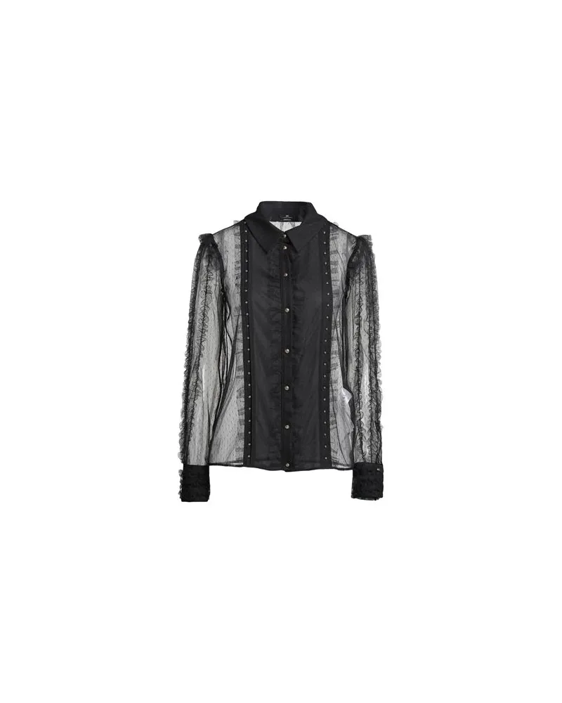 Elisabetta Franchi TOPS - Hemdenauf YOOX.COM Schwarz