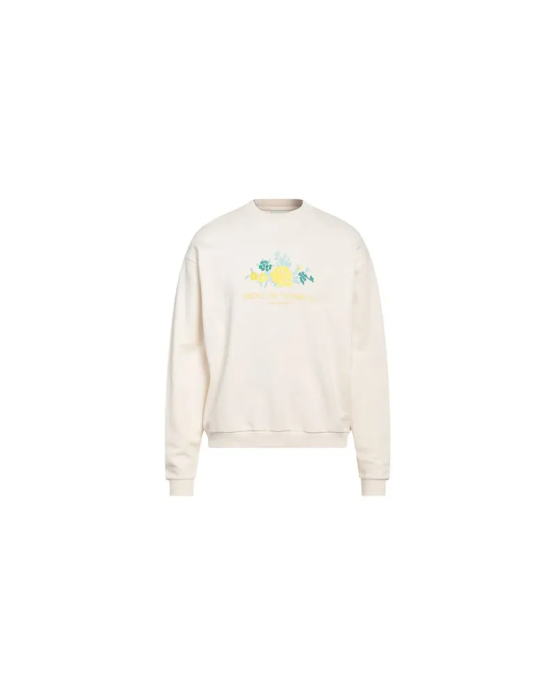 Drôle de Monsieur TOPS - Sweatshirtsauf YOOX.COM Cremeweiß