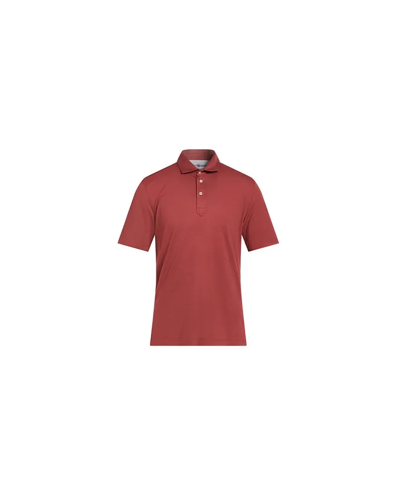 Brunello Cucinelli TOPS - Poloshirtsauf YOOX.COM Rostrot