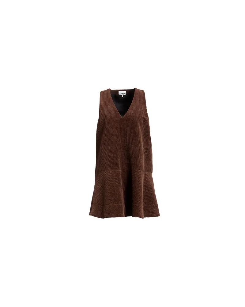 Ganni KLEIDER - Mini-Kleiderauf YOOX.COM Braun