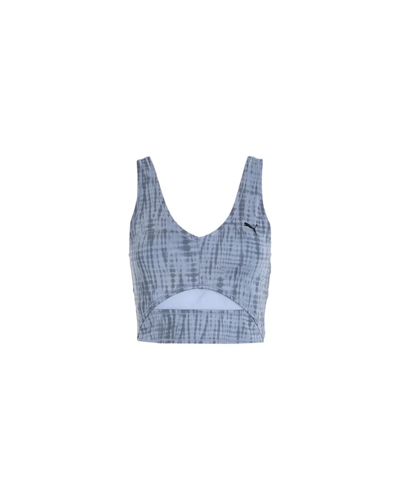 Puma STUDIO AOP CROP TOP	 - TOPS - Topsauf YOOX.COM Blaugrau