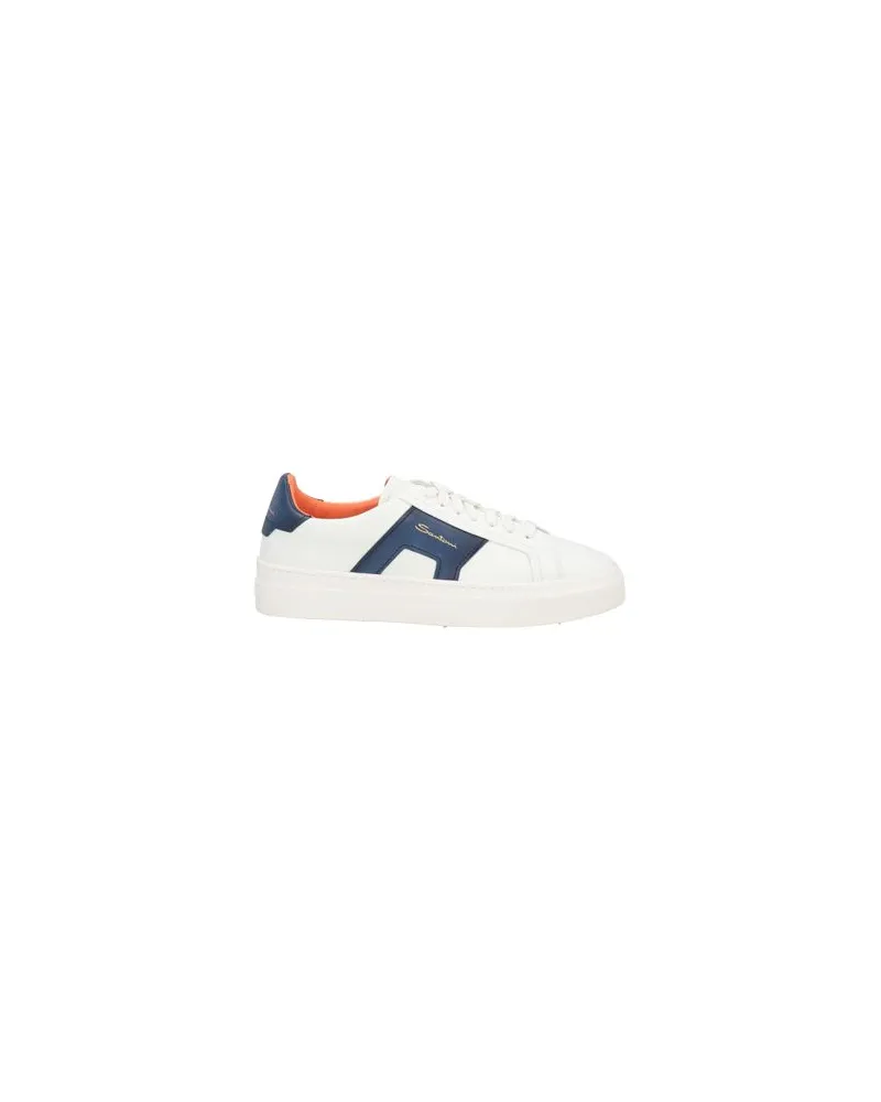 Santoni DOUBLE BUCKLE SNEAKER - SCHUHE - Sneakersauf YOOX.COM Weiß