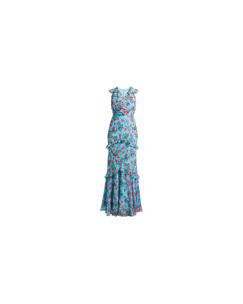 Saloni KLEIDER - Maxi-Kleiderauf YOOX.COM Himmelblau