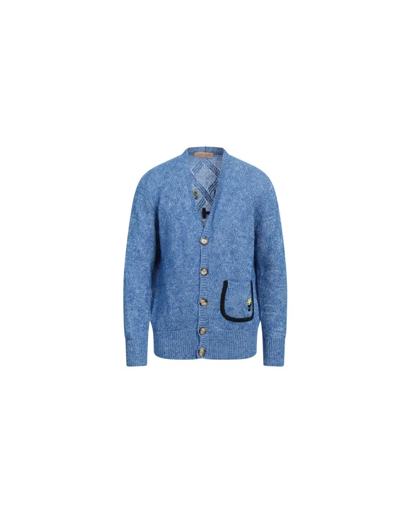 CORMIO STRICKWAREN - Strickjackenauf YOOX.COM Blau