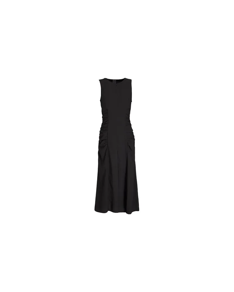 8 by Yoox SLEEVELESS MAXI DRESS W/ FRONT GATHERING  - KLEIDER - Midi-Kleiderauf YOOX.COM Schwarz