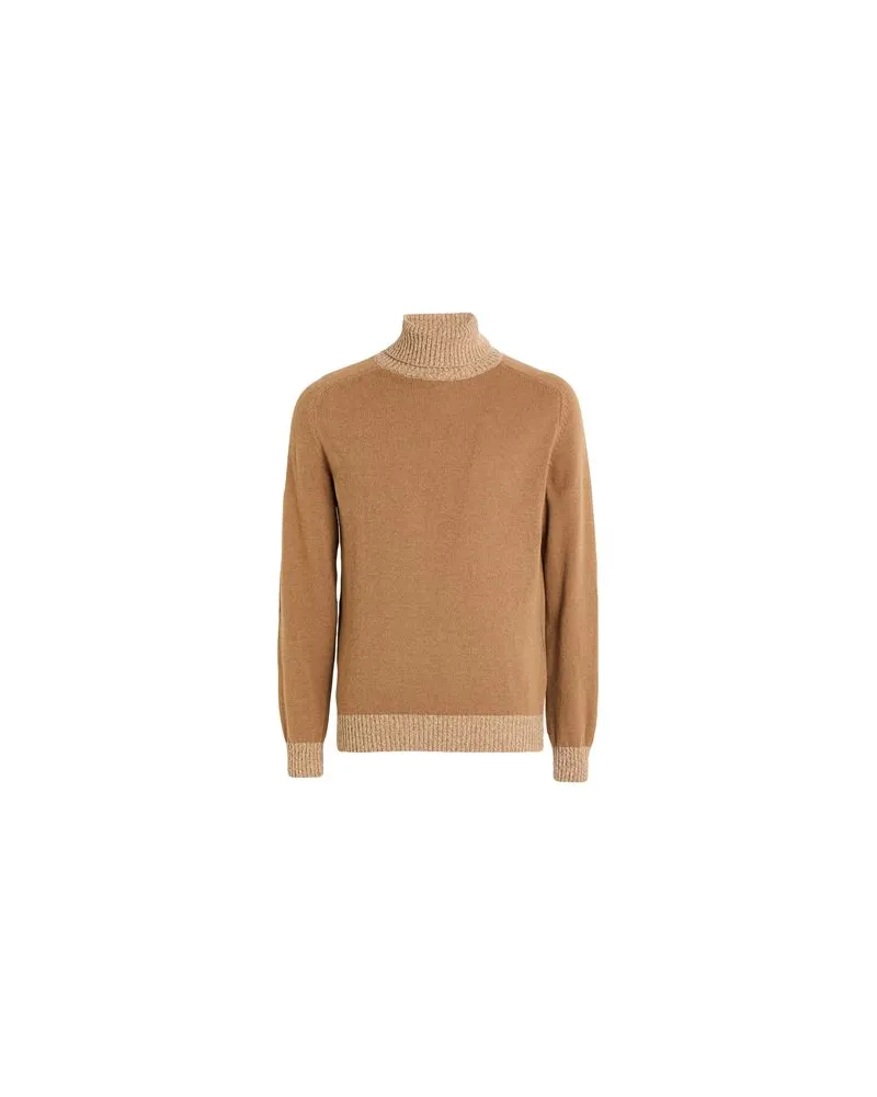 Daniele Alessandrini STRICKWAREN - Rollkragenpulloverauf YOOX.COM Khaki