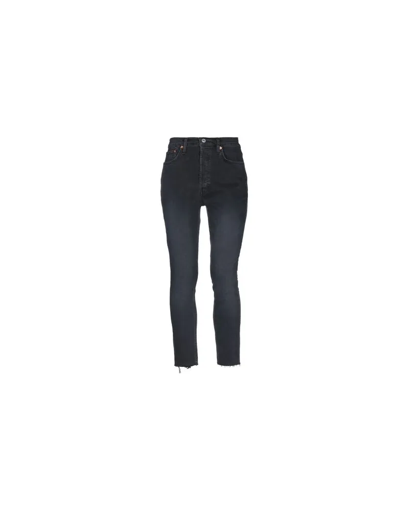 RE/DONE HOSEN & RÖCKE - Jeanshosenauf YOOX.COM Schwarz