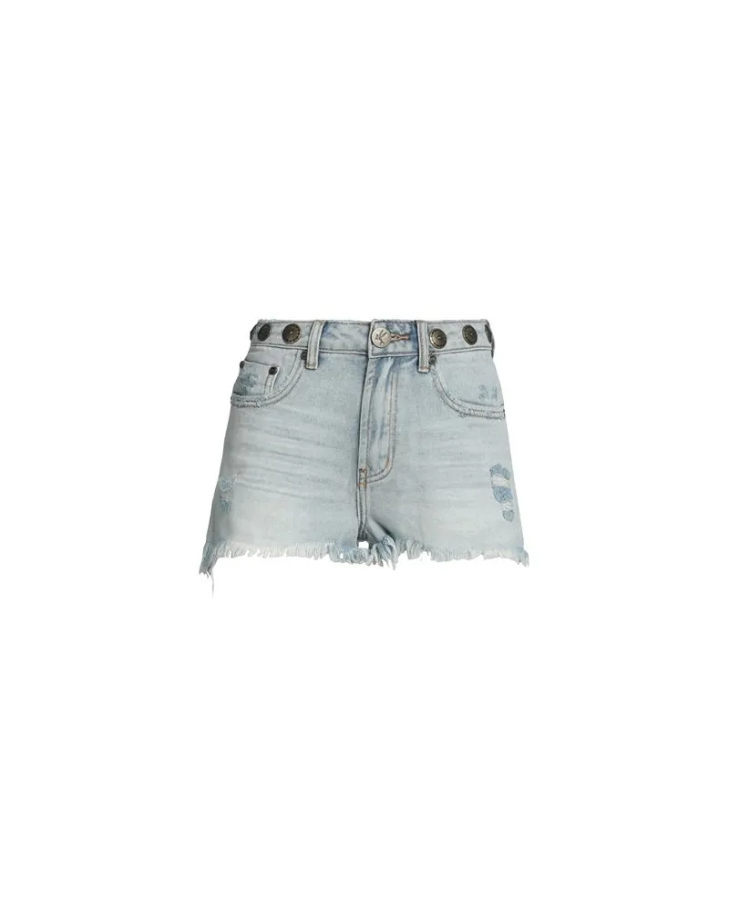 One Teaspoon HOSEN & RÖCKE - Jeansshortsauf YOOX.COM Blau