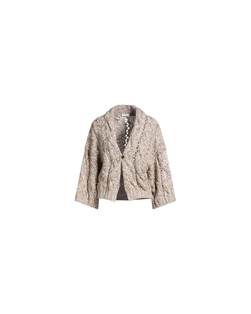 Brunello Cucinelli STRICKWAREN - Strickjackenauf YOOX.COM Beige